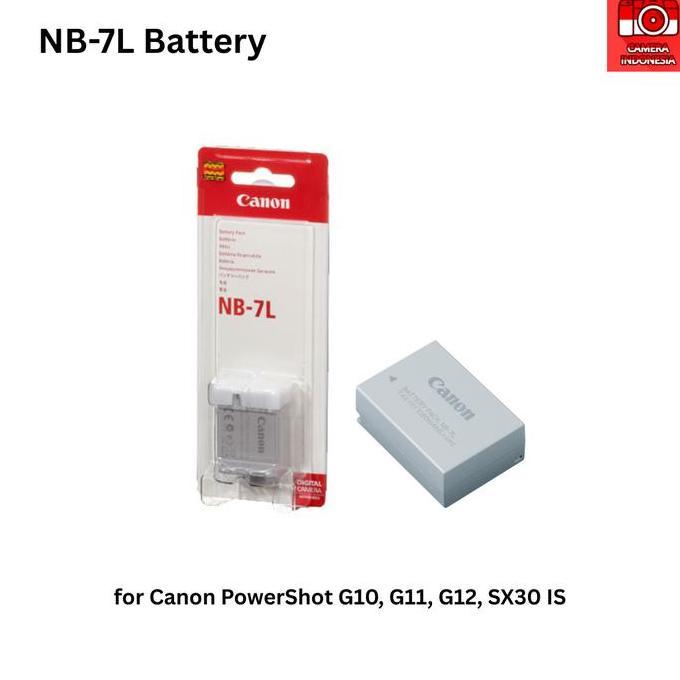 Baterai NB-7L Kamera Powershot G10, G11, G12, SX30 IS Canon