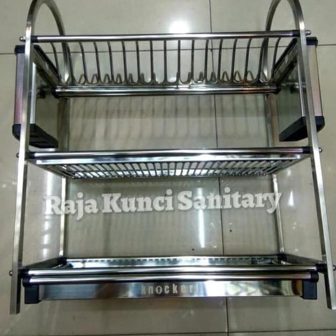 Rak Piring Knockers WDJ 660 Stainless SUS 304/Rak Piring Kombinasi