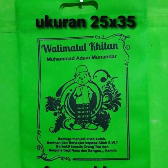 tas khitanan - tas tasyakuran hitanan - tas spunbond - spunbond sablon