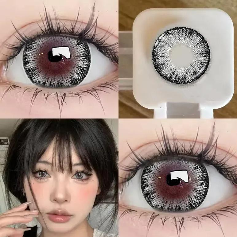 OFFICIAL Sepasang lensa kontak berwarnaDiameter 14-14,5 MM softlens livingsoftlens biru soflens sofl