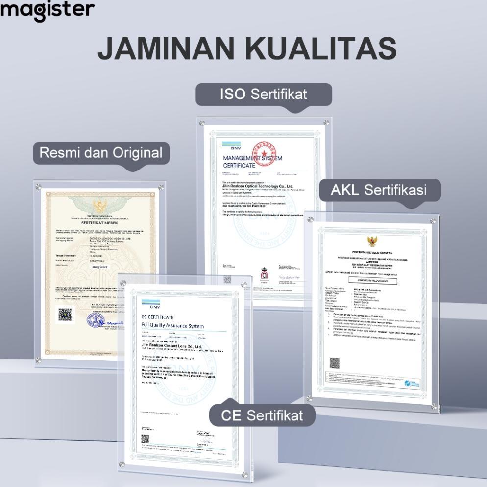 Original [0.00~-6.00]Magister Softlens Hitam 14Mm-14.5Mm Softlens Minus