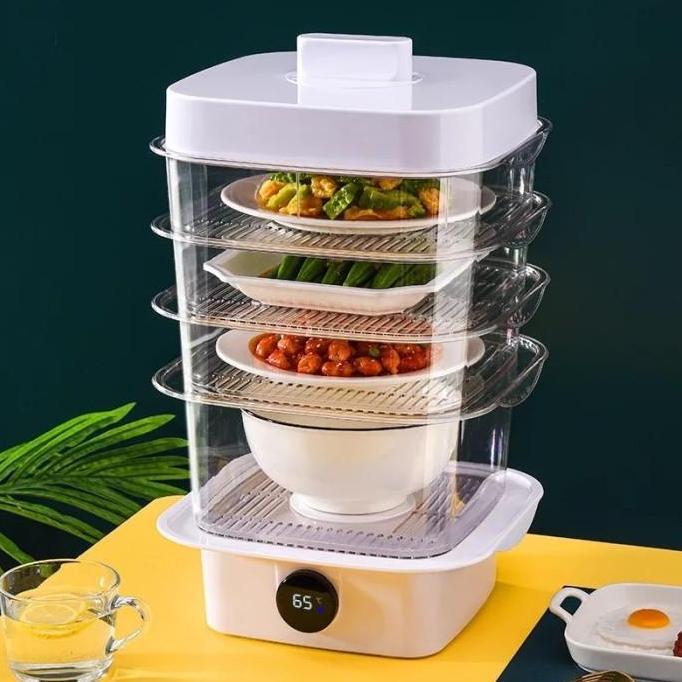Tudung Saji Tempat Penyimpan Makanan Susun Pemanas Food Steamer