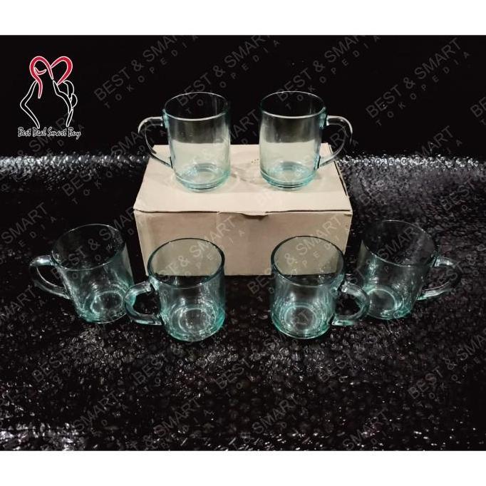 Gelas kopi / teh gagang 250ml BBC 255 / Gelas Kopi Kaca Beling