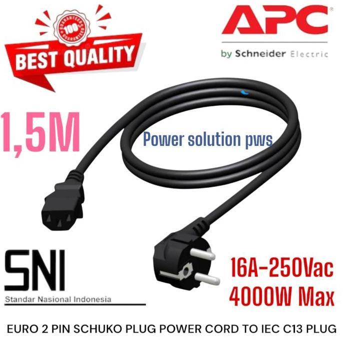 Apc Kabel Power Cord C13 to AC CEE/& Schuco 1.5m