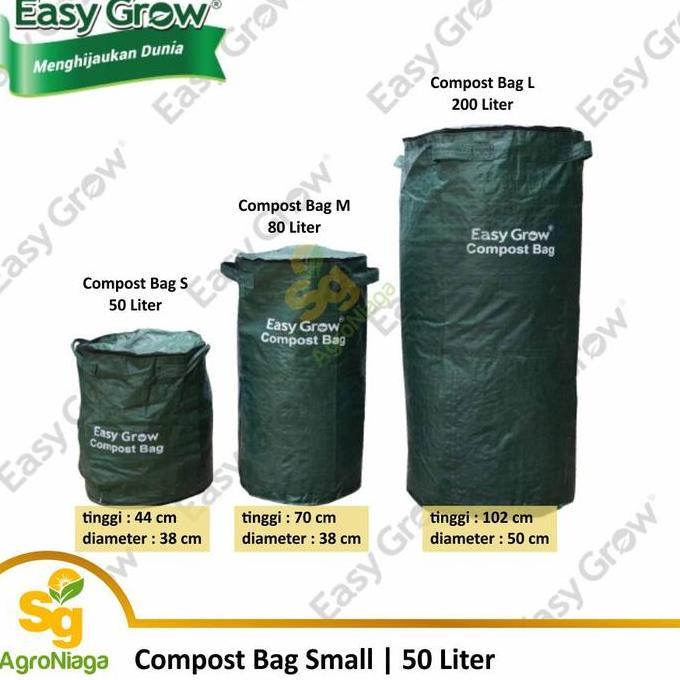 Compost Bag 50 Liter Hijau Easy Grow