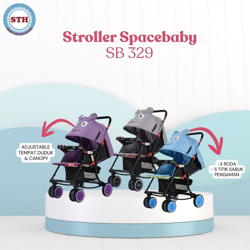 Stroller Space Baby Sb 329 Kereta Dorong Hadap Depan Belakang
