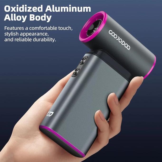 GOOJODOQ GFS009 3-in-1 Ultra High-Speed Premium Handheld Fan Up to 71000 RPM 6000 MAH LED Display Wi