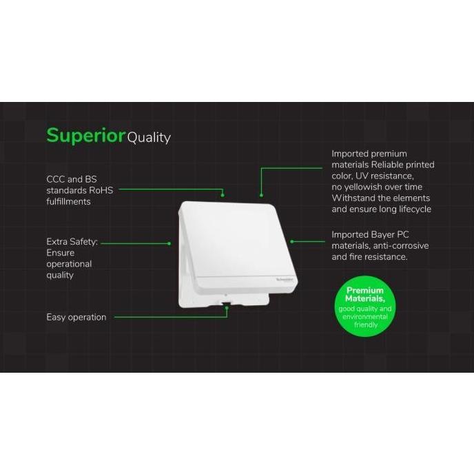 Denki- Schneider Electric Avataron Stop Kontak Schuko - Gold