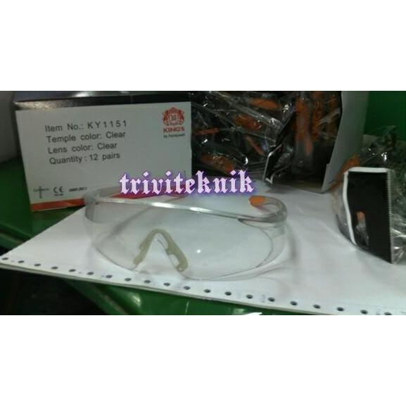 safety glass smoke clear kings ky1151, Kacamata kings ky 1151