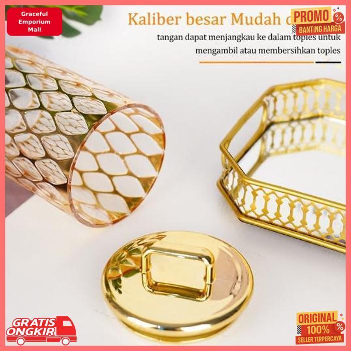 Original Toples Lebaran Set Mewah Kristal/Toples Gold/Toples Mewah/Toples Kristal Mewah Gold Jumbo/T
