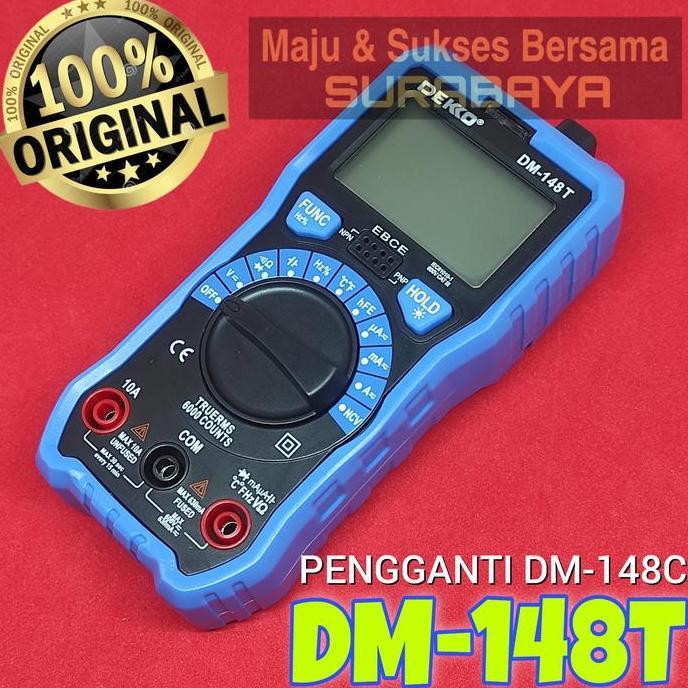 DIGITAL MULTIMETER MULTITESTER MULTI TESTER METER DEKKO DM-148T DM148T ORIGINAL DAN TERPERCAYA