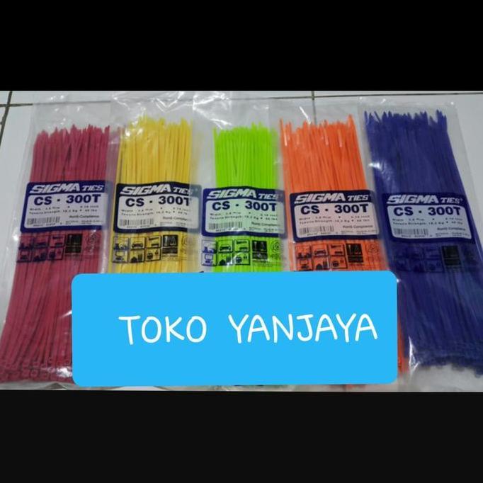 Stack- Sigma Ties Warna Cs-300T 3.6Mm 30Cm /Kabel Ties Sigma Warna 30Cm