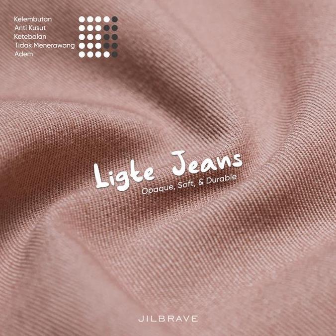 JILBRAVE Lena Skirt Rok Wanita A-Line Maxi Bahan Soft Jeans