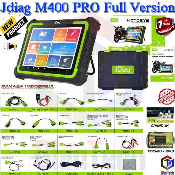 HAYVEZZA JDiag MOTOSYS M400 Pro Universal Motorcycle Scanner 8.0 inch Tablet Scanner Android System 