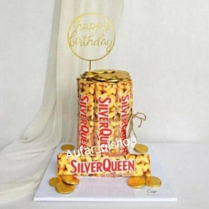 SNACK TOWER ULANG TAHUN COKLAT SILVERQUEEN