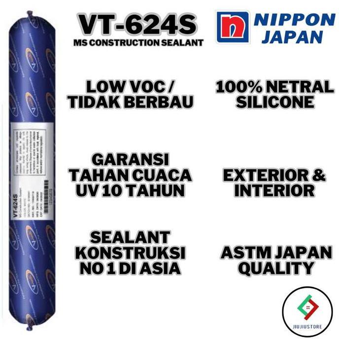 SEALANT SOSIS VTECH NIPPON SEALANT MS CONSTRUCTION VT-624 SEALANT ACP LEM MARMER 600ML