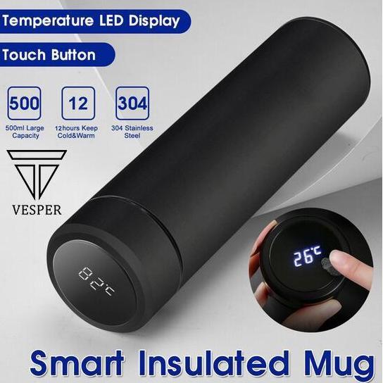 tumbler thermos stainless smart temperature LED cup / termos minuman