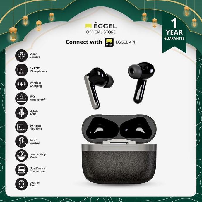 akbaralmahczumi - eggel quiet3 hybrid anc enc tws bluetooth earphone