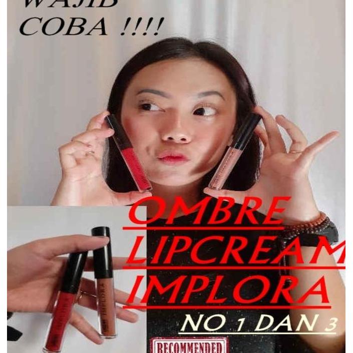 Lipstudio- [Paket Ombre] 1 Set Lip Cream Matte + Lipcream Implora Urban Lip Cream Matte Implora - Li