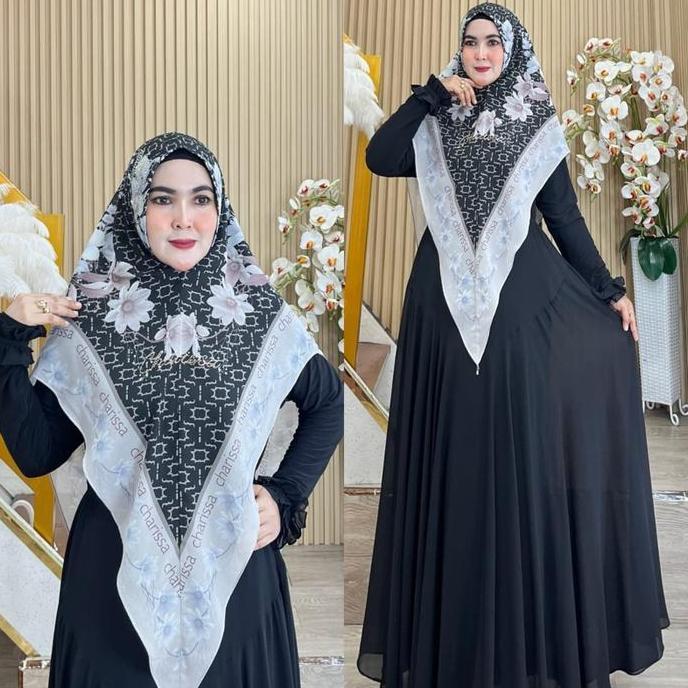 Wxwxw- Khaira Series Set Syari Cantik Mewah Premium | Charissa Syari | Gamis Cantik Mewah Murah