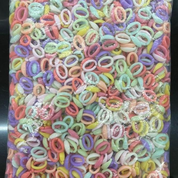 450gram Manik / Mote Rantai Kait Plastik Tali Masker