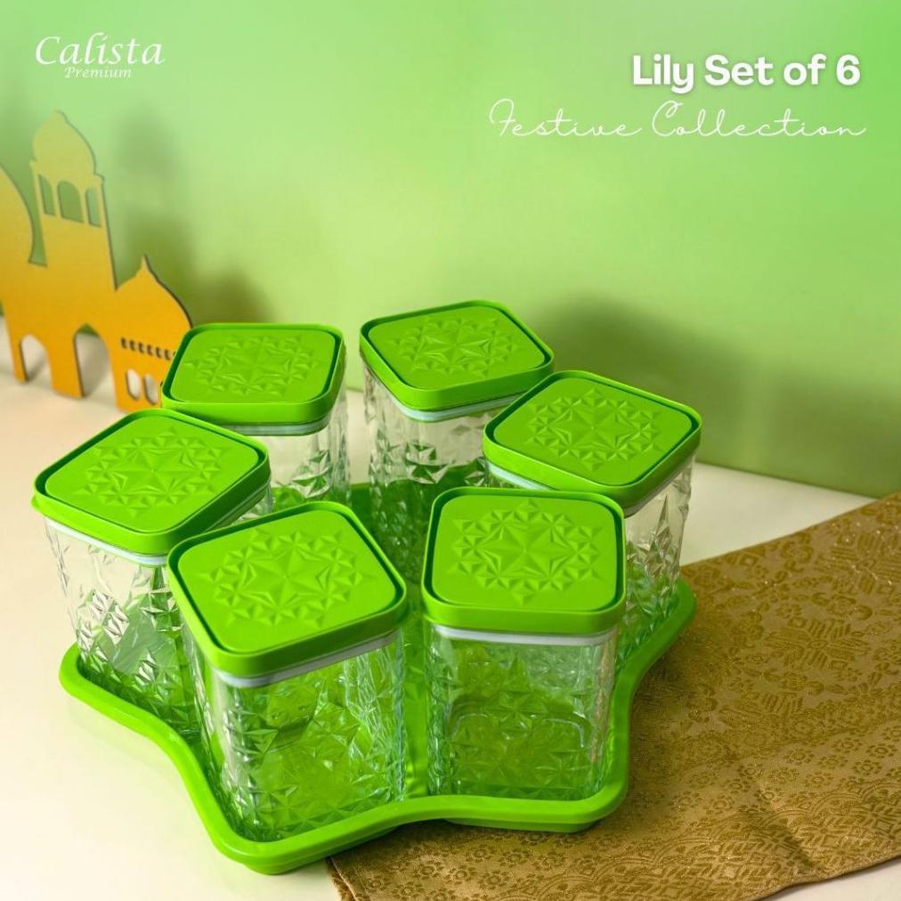 KAVELLEWORKS TOPLES CALISTA LAVENDER 6 DAUN SATU SET TOPLES KUE KERING LEBARAN / TOPLES PLASTIK TUTU