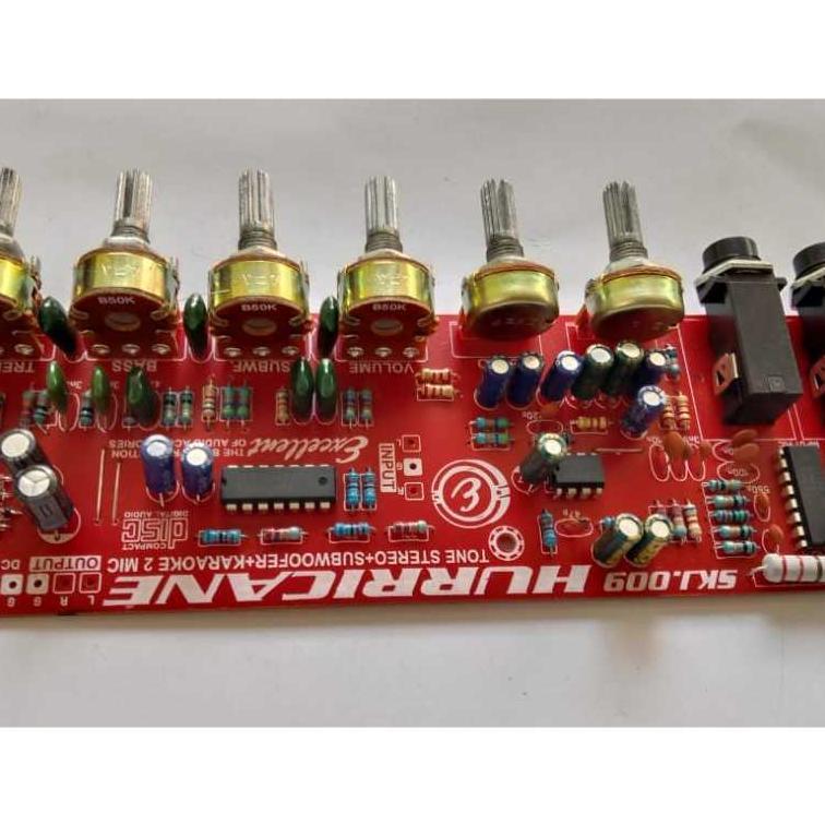 Kit Tone Control Stereo Mic Echo Subwoofer Karaoke