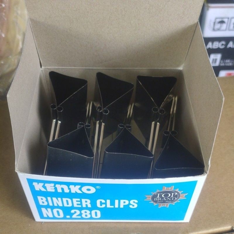 Binder Clip No 280 60Mm Isi 6 Pcs Penjepit Kertas Besar