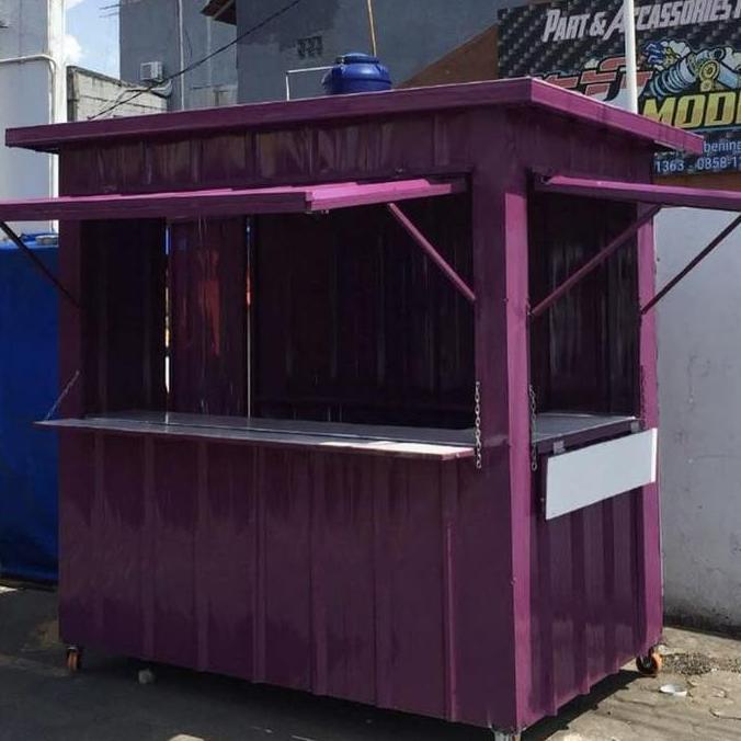 Terlaris Booth Container Jualan Booth Stand Jualan Booth Es Teh 150X240Cm