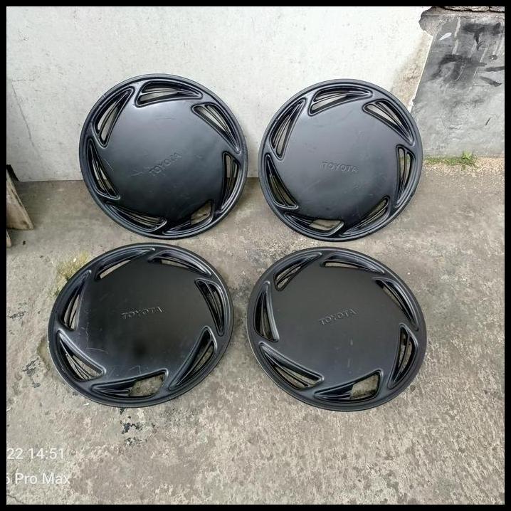 TERBARU WHEELDOP WILDOP DOP VELG TOYOTA KIJANG SUPER GRAND EXTRA RING 13 HITAM DOFF ORIGINAL COPOTAN