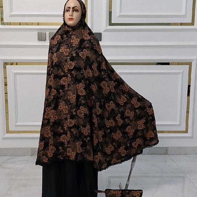 Mukena Katun Rayon Viscose Motif 2in1  Mukenah Dewasa Jumbo