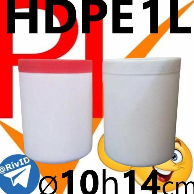 Murah 1Box Toples Hdpe 1L Jar 1 Liter Tabung 1000 Ml Pot Lem 1Kg 1000Ml