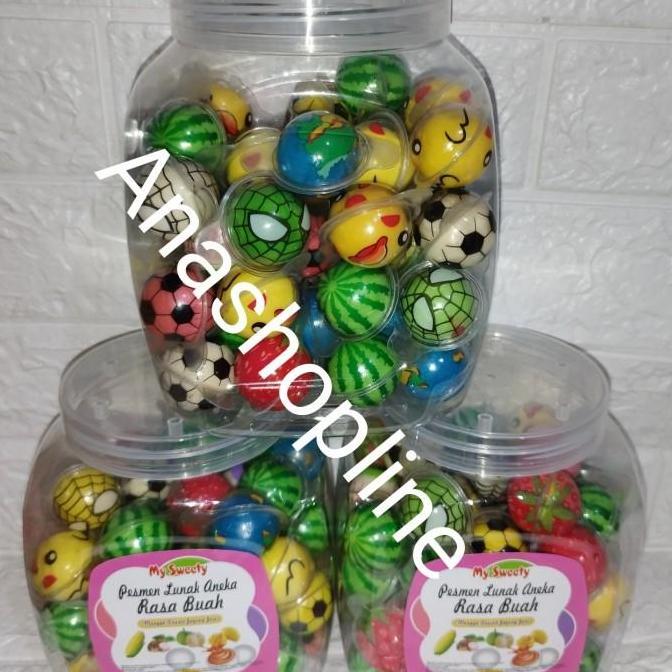 Viral permen jelly lunak per toples