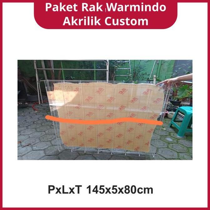Terlaris Paket Rak Warmindo Akrilik Custom