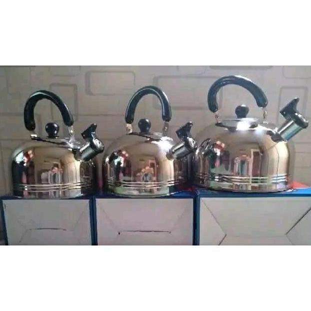 Teko bunyi 2 liter, 3 liter dan 4 liter texania stainless steel teko siul HT
