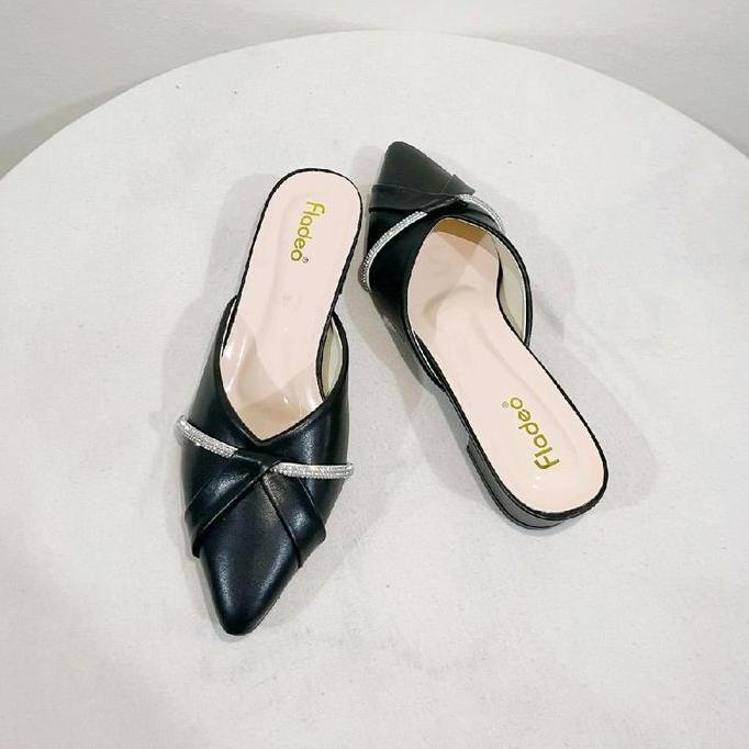 Fladeo Sandal heels Wanita Selop Heels Tali Berkilau Vanessa Cantik Sendal Pesta Shoes Lebaran 2026 