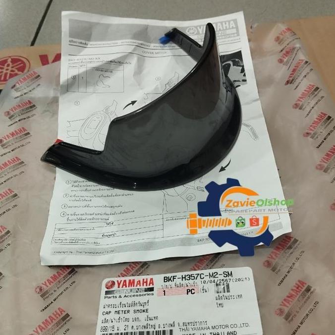 Promo CAP METER SMOKE VISOR FAZZIO ORIGINAL AKSESORIS YAMAHA Diskon