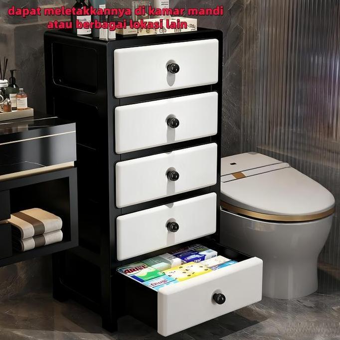 Murah Stok LokalDrawer Storage Cabinet/Loker Plastik/ Lemari Plastik Lemari/ Lemari Plastik Susun /L