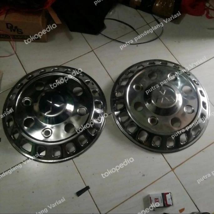 Dop Roda Mobil Universal Truk Fuso Ring 20 Depan Lubang 8 2 Pcs Bahan Stenlis Murah