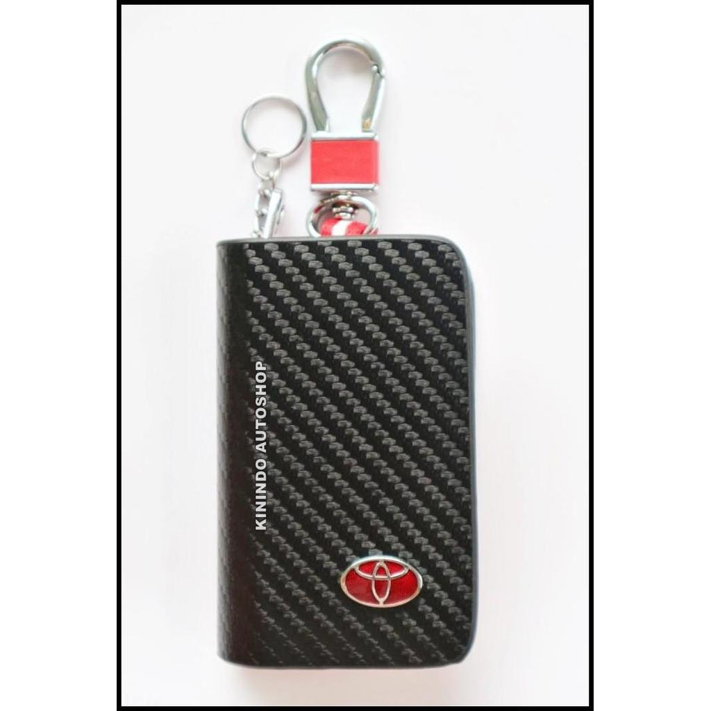 HOT DEAL DOMPET STNK / TEMPAT STNK MOBIL MOTOR MOTIF CARBON TOYOTA AVANZA