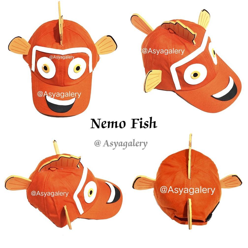 Topi Anak Nemo Ikan badut Lucu/Topi Nemo Fish Karakter