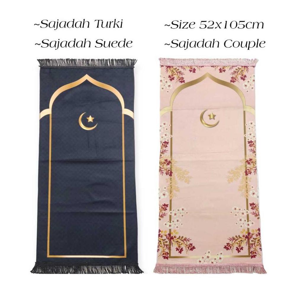 Tre-57 [Cod] Sajadah Turki Sejadah Turkey Couple Bahan Suede Premium Fhasion Muslim Rh-20-21 Tre-57