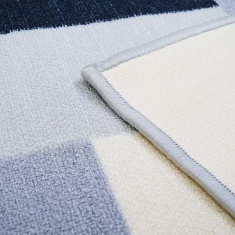 Promo Karpet Lantai/Carpet Corak Kotak Kotak 150X200Cm - Abu Muda