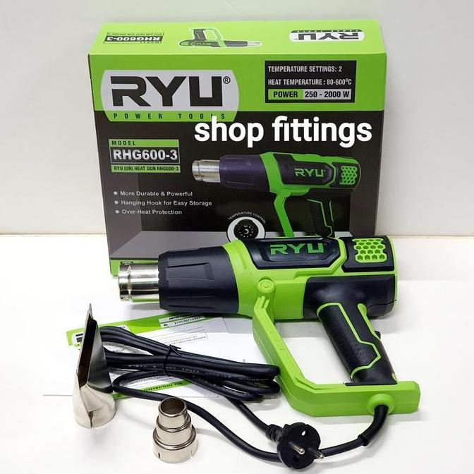 Soon- Ryu Rhg 600 Blower Heat Gun Mesin Pemanas Hot Air Gun Atur Setel Panas