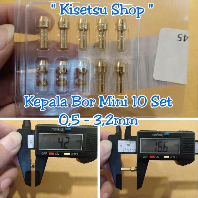 Soon- Mata Bor Chuck Bor Mini Drill Ukuran 0,5 - 3,2Mm Diameter Shank 4,2Mm