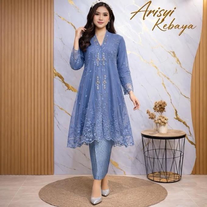 Kebaya Kartini Tunik Payet Jahit Set Songket | kebaya modern (twt) PT