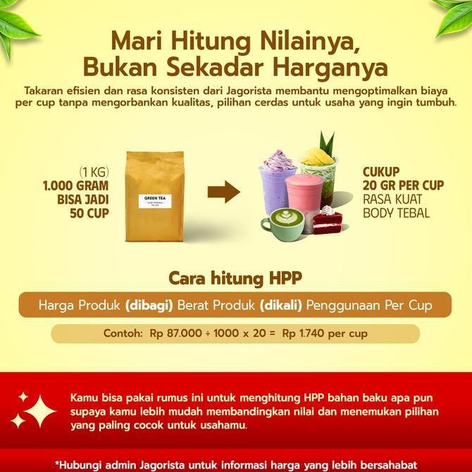 Dryck- Jagorista Bubuk Minuman Rasa Cheese Cake 1 Kg Kualitas Premium