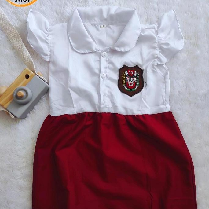 Baju Bayi Seragam Sd Smp Sma Perempuan Katun Murah Lucu Lengan - Anak, Bunda