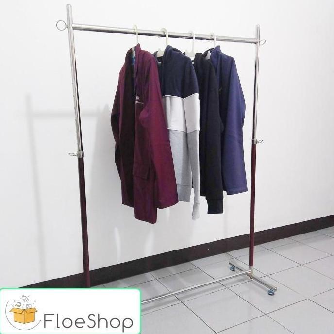 BERKUALITAS - Rak Gawang/Jemuran Gawang/Gantungan Baju Gawang Stainless