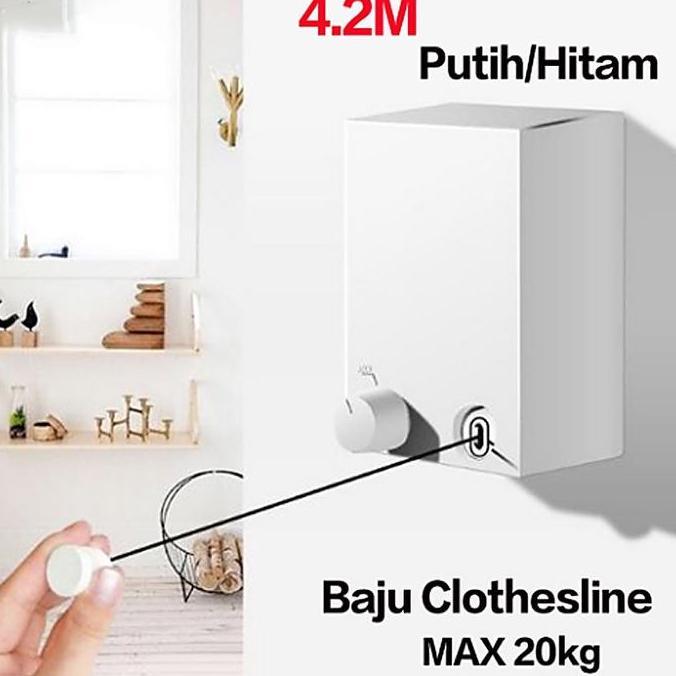 PROMO DISKON - Jemuran Kawat Teleskopik Portabel/jemuran portable/tali jemuran/Desain yang sangat ny